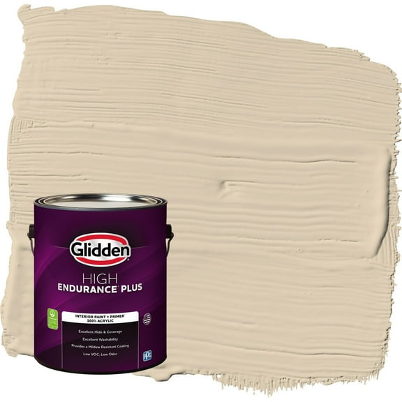 Glidden HEP Seriously Sand / Beige Eggshell Interior Paint with Primer, 1 Gallon
