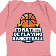 thumbnail image 4 of Inktastic I'd Rather Be Playing Basketball Boys or Girls Long Sleeve Baby Bodysuit, 4 of 5