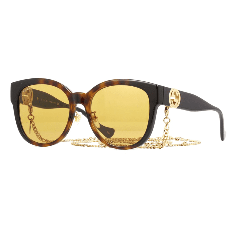 Gucci Yellow 56mm Sunglasses 0400020225743_GOLDIVORYYELLOW?  main image 4