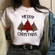 thumbnail image 5 of Camiseta con estampado de árbol de Navidad para mujer, ropa femenina de cuello redondo, Top de Modal de manga corta, regalo de Feliz Navidad, 5 of 5
