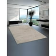 thumbnail image 1 of 6 x 9 ft. Hand Tufted Shag Polyester Solid Rectangle Area Rug, White, 1 of 1