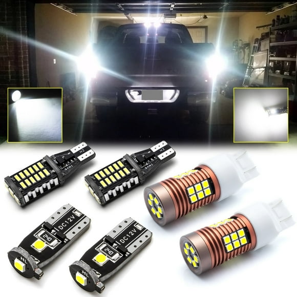 Xotic Tech 6pcs for Ford F-150 2018 2019 LED High Mount Cargo Light + License Plate Light + Backup Reverse Light, Error Free Super Bright LED Tailgate Lamp Combo Package
