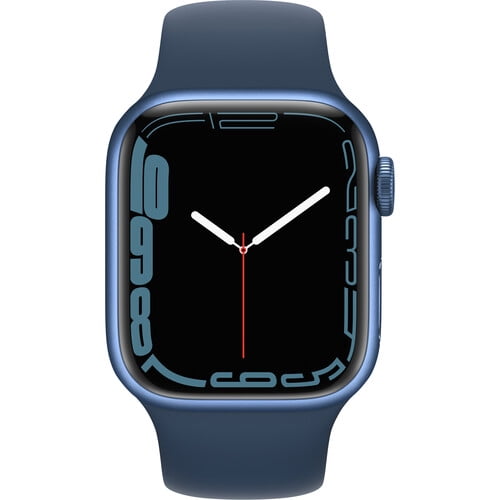 Apple Watch Series 7 GPS + Cellular, 41mm Blue Aluminum Case with 