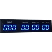 Btbsign  Digital Countdown Days Timer Blue 3 Inch Countdown Count up Game Day Retirement School