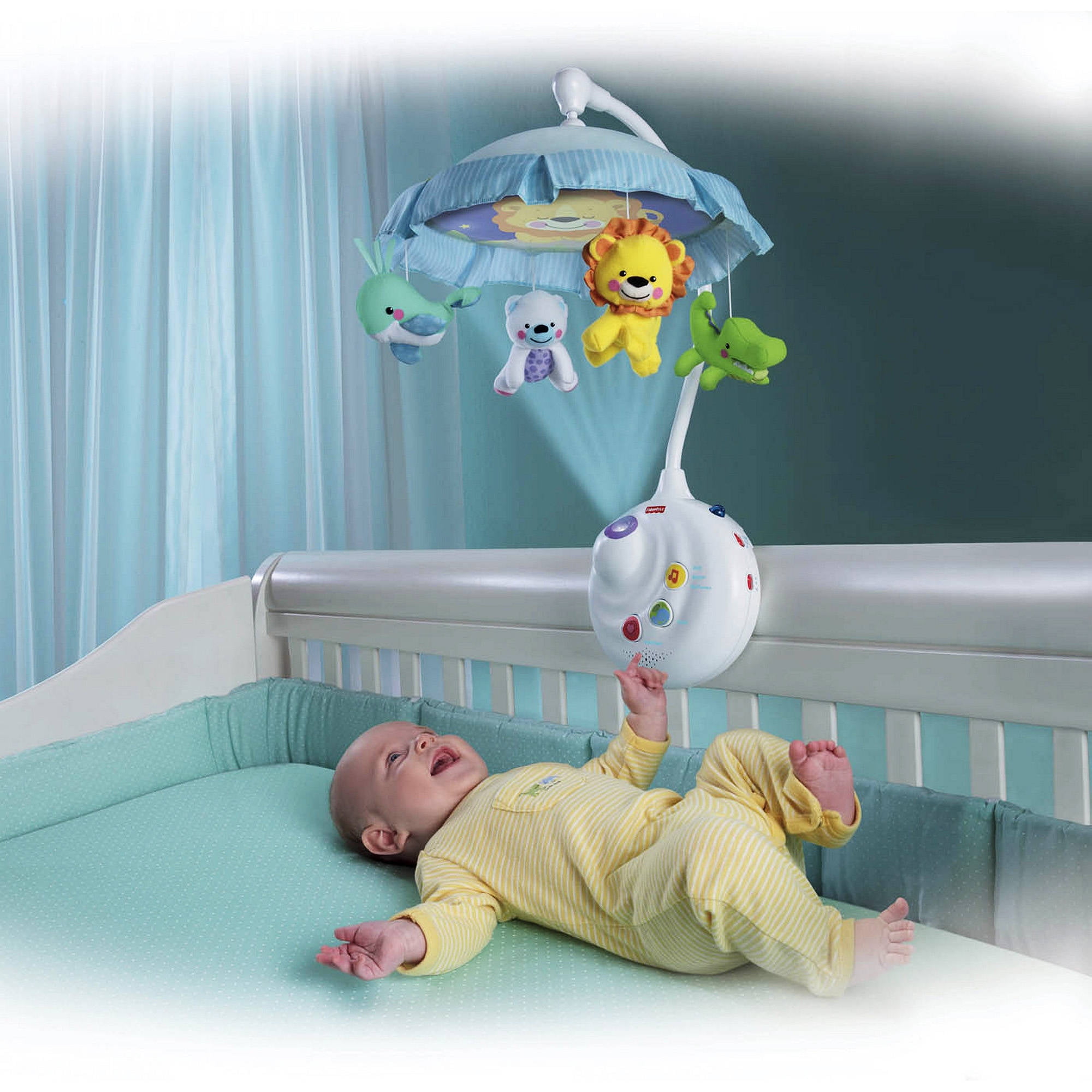 Fisher Price 2 In 1 Projection Crib Mobile Precious Planet