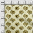 thumbnail image 1 of oneOone Cotton Poplin Fabric Animal Face Block Print Sewing Fabric BTY 42 Inch Wide, 1 of 4