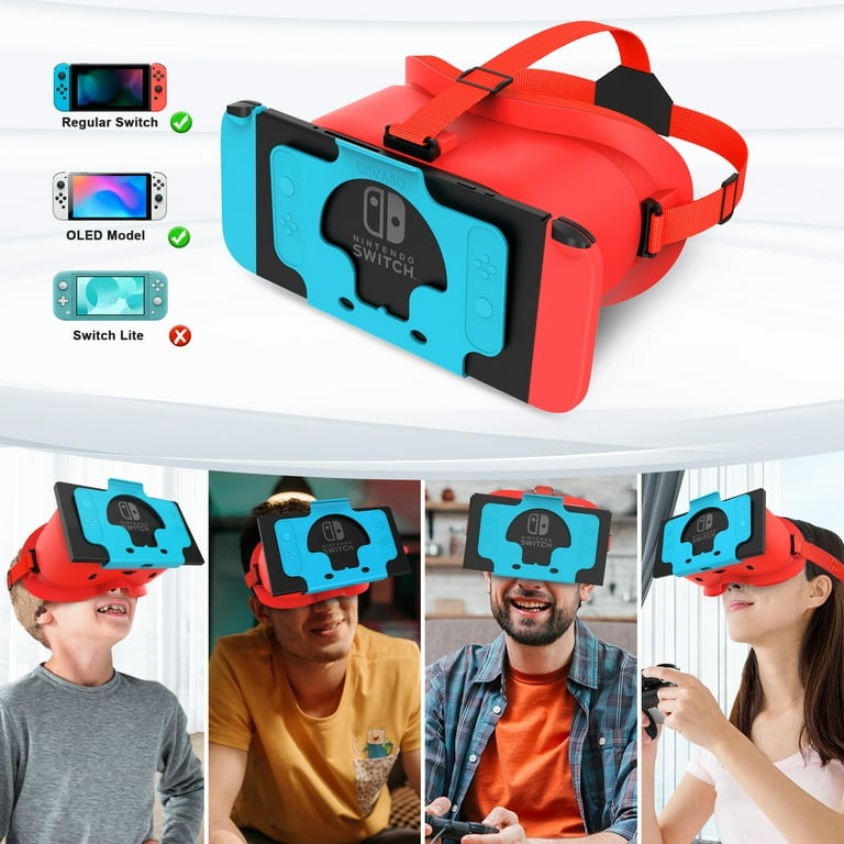 AIJUNCT VR Headset for Nintendo Switch & OLED, Adjustable HD