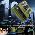 thumbnail image 3 of KOMI Case for Google Pixel 9/9 Pro with Slide Camera Cover+Screen Protector(1 Pack), Rotated Ring Kickstand Military Grade Shockproof Protective Cover-Olive Green, 3 of 5
