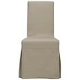 thumbnail image 2 of SAFAVIEH Adrianna Transitional Cotton Solid Dining Parsons Chair, Ecru (Set of 2), 2 of 7