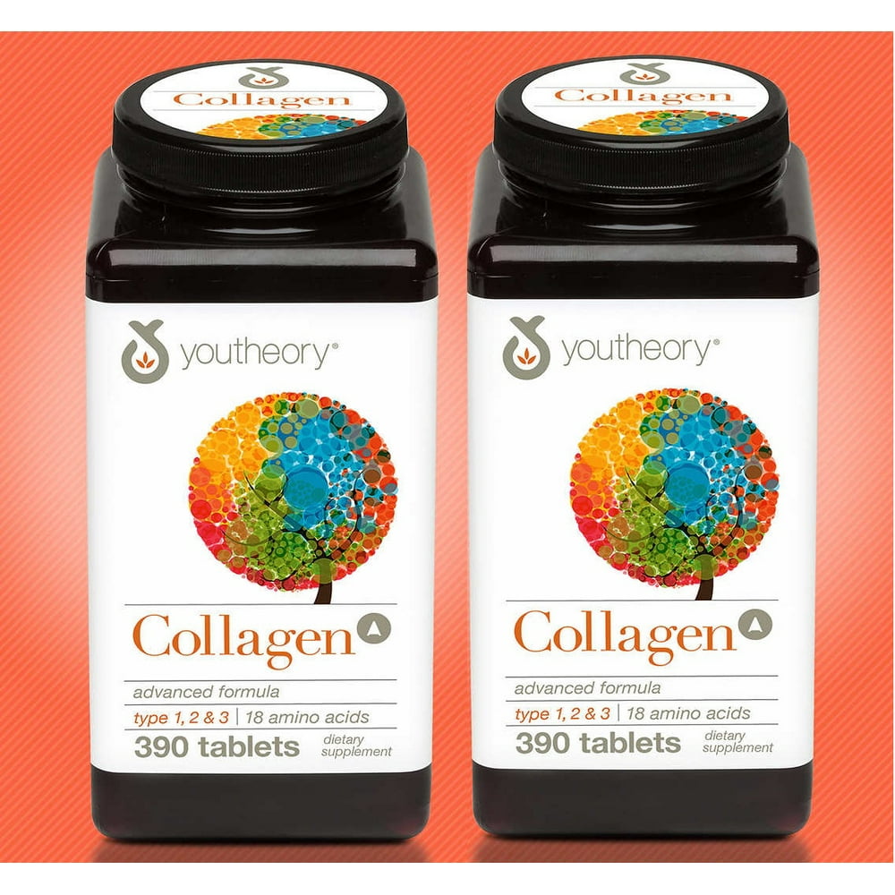 youtheory Collagen Advanced Formula, 390 Tablets (PACK OF 2) Walmart