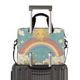 thumbnail image 2 of FORMRS 16" Laptop Bag Carrying Sleeve Case with Handle Travel Shoulder Briefcase, Retro Beige Rainbow, 2 of 8