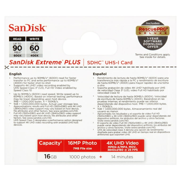 Sandisk extreme deals plus 16gb