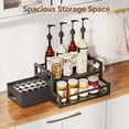 thumbnail image 4 of Homeiju Coffee Syrup Organizer Rack, 2-Tier Bottle Coffee Bar Accessories, Holder Stand with K Cup Storage Drawer for Coffee bar, Wine Rack, Storage Shelves for Syrup. (Black), 4 of 7