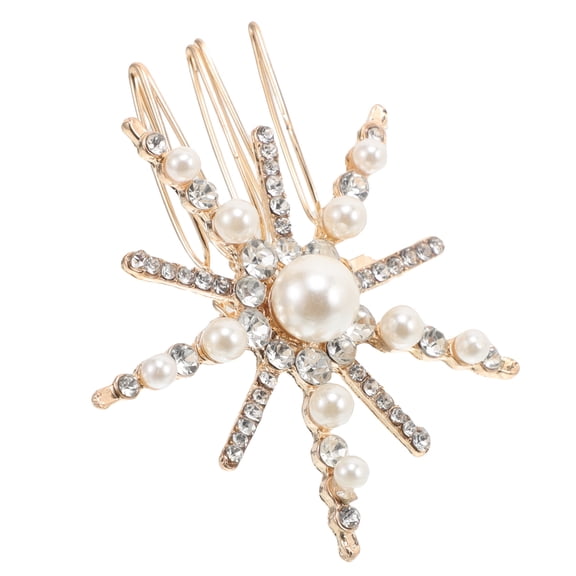 Raindrops Rhinestone Star Hair Comb for Women, Elegant Multi-Pack Hair Decorations, 1 Piece