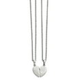 thumbnail image 1 of White Stainless Steel Sets necklace with pendant 20 in, 1 of 3
