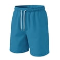 thumbnail image 4 of Lumtrix 2026 Men's Baggy Sweat Shorts Casual Gym Workout Shorts with Pockets Summer Breathable Knee Length Shorts Purple M, 4 of 5