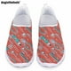 thumbnail image 1 of Doginthehole - Zapatos informales de verano para mujer, con estampado de dibujos animados de dientes de amor, zapatos planos de enfermería para hospital, zapatos deportivos de malla transpirable, 1 of 5