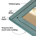 thumbnail image 6 of Americanflat 11x14 Picture Frame Polished Crystal Clear Glass Hampton Collection Distressed Frames - Blue, 6 of 9