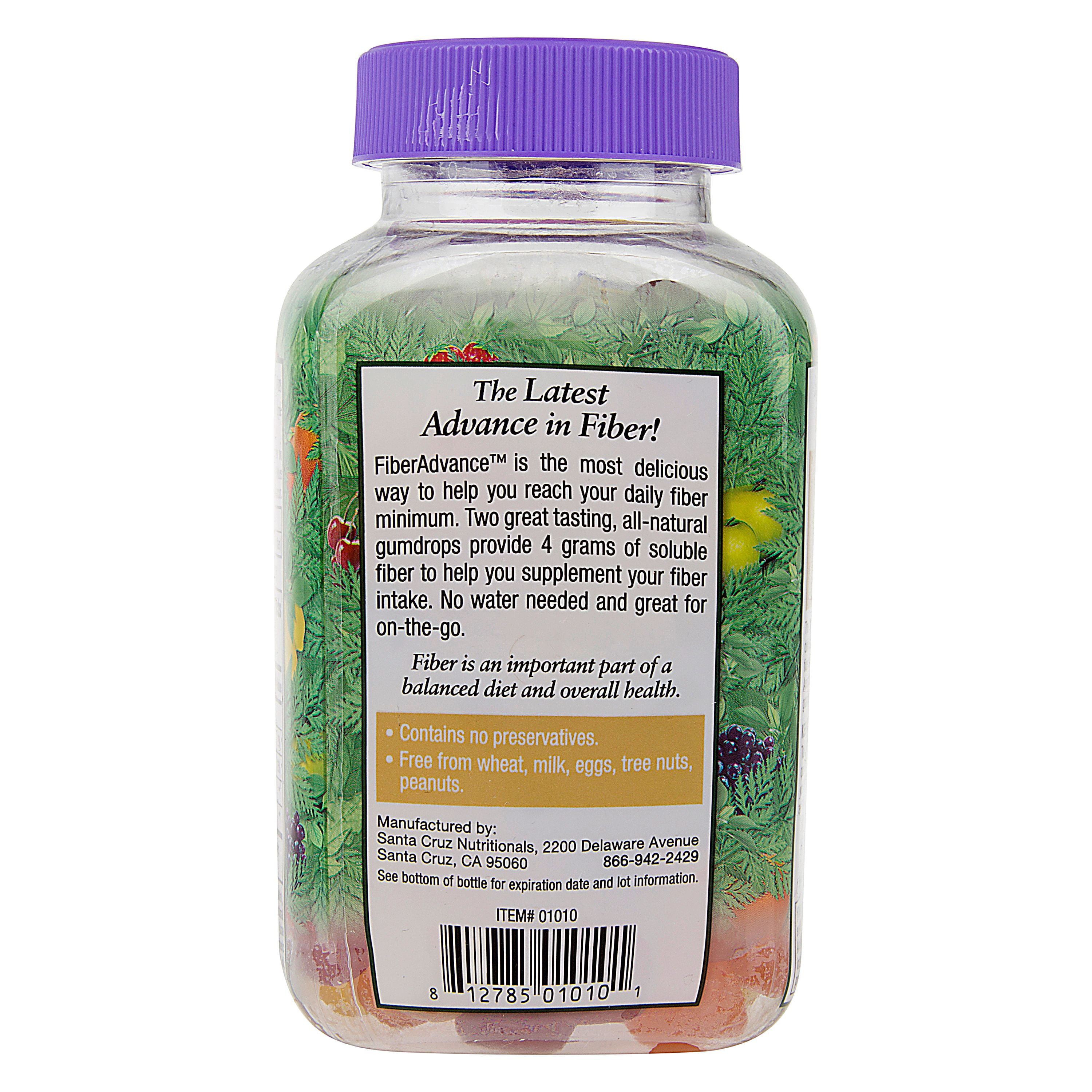 FiberAdvance Mixed Berry Flavors Fiber Supplement Gummies, 90 Count