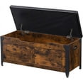 thumbnail image 2 of Zzistar Metal Wood Modern Bedroom Storage Bench with 2 Safety Hinges, Brown, 2 of 9