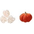 thumbnail image 1 of Adorno de pared de calabaza y palmera tropical de la selva, cojín de sofá con forma de hoja de madera, adorno decorativo para cama, baño, TV, dormitor, 1 of 8