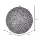 thumbnail image 2 of Bola con cuentas plateadas Ornament Vickerman de 4,75 cm, 6 unidades por bolsa, 2 of 3
