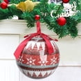 thumbnail image 1 of Adorno navideño de bola para árbol, 2,8 pulgadas, estilo múltiple, con bombilla navideña, para árbol de Navidad, vestido para árbol, para fiesta familiar, 1 of 5