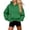 Army Green, variant on Women's Oversized Hoodies Casual Solid Color Hem With Drawstring Hooded Long Sleeved Pullover Sweatshirt Fall Winter Pockets XXL