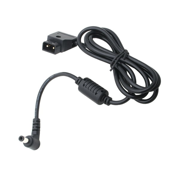 1 Meter Male to DC power with plug Charging Extension Cable Cord for DSLR Rig Anton Battery Black