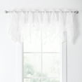 thumbnail image 1 of Sheer Shabby Chic Window Curtain Valance: Waterfall Design,, Rod Pocket, Size: 58in Wide (White), 1 of 1