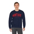 thumbnail image 6 of Montauk New York Sweatshirt Gifts Crew Neck Shirt Long Sleeve Unisex, 6 of 7