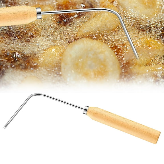 Baking Supplies Top Gadgets for Bakers Single Handle Rosette Cookie Wooden Handle Easy Cookie Maker Tool Aluminum Alloy Bunelos Tool Elegant Kitchen Utensil for Cookie Moulds Holiday Cooking
