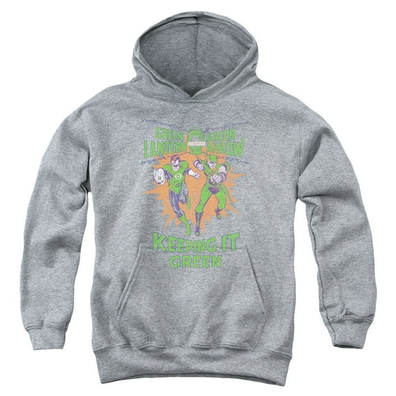 Green Lantern - Keeping It Green - Youth Hooded Sweatshirt - Large