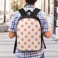 thumbnail image 5 of Disketp Orange Peach School Backpack, Lightweight Basic Middle School Bookbags 17 Inch Casual Daypack for Student College, Travel or Outdoor, 5 of 6