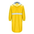 thumbnail image 6 of Men's Hooded Safety Raincoat Rainstorm Proof Poncho Hooded Lightweight Long Jacket with Reflective Strips for Hiking Outdoor, 6 of 6