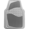 Kraco 4pc Carpet/Rubber Floor Mats, Gray