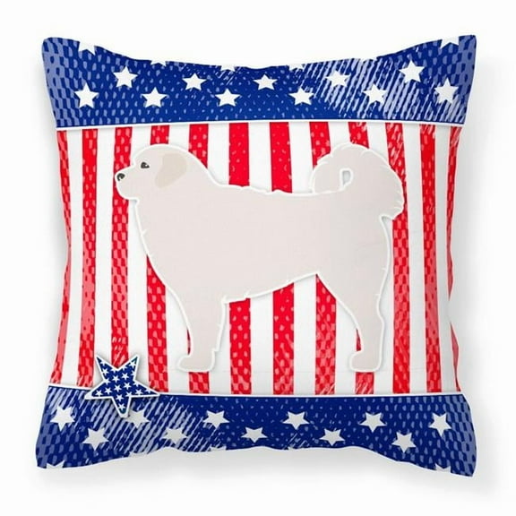 USA Design with Dog Fabric Decorative Pillow