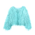 thumbnail image 7 of JGGSPWM Women's Shaggy Faux Furry Winter Jacket: Cozy Long Sleeve Outerwear for Warmth Light Blue S, 7 of 7
