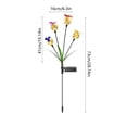 thumbnail image 3 of Solar Outdoor Butterfly Ball Swaying Lights - Waterproof Garden Yard Landscape Decor, Automatic Dusk to Dawn, Easy Install, Pathway and Patio Lighting Yellow, 3 of 6