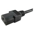 thumbnail image 2 of Choice Zoro 5XFT2ID 10 ft. 18 AWG 10A SJT IEC C14 Power Cord, Black, 2 of 2