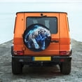 thumbnail image 6 of Naloa Futuristic Blue Light White Tiger PVC Leather Spare Tire Wheel Cover for Car Truck SUV Camper Trailer Universal Fit many size15 inch, 6 of 6