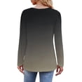 thumbnail image 3 of Tii.MM Long Sleeve Shirts for Women Casual Comfy Crew Neck Loose Lounge Tunic Blouses Fall Trendy Tops, 3 of 6