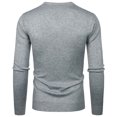 thumbnail image 4 of EGNMCR Chandail Homme Décontracté Col Rond Manches Longues Tricot, 4 of 6