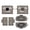 Transparent Gray, variant on Transparent Protective Case for Sony WF-1000XM6 Wireless Earbuds,Shockproof TPU Clear Cover Shell with Phone Stand Snap Lock & Hook accessories
