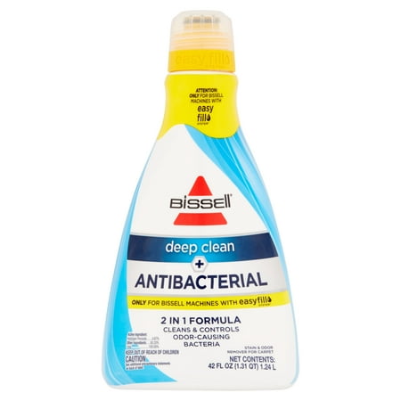 BISSELL Deep Clean Plus Antibacterial Carpet Shampoo, 42 oz, (Best Deep Carpet Cleaner Solution)