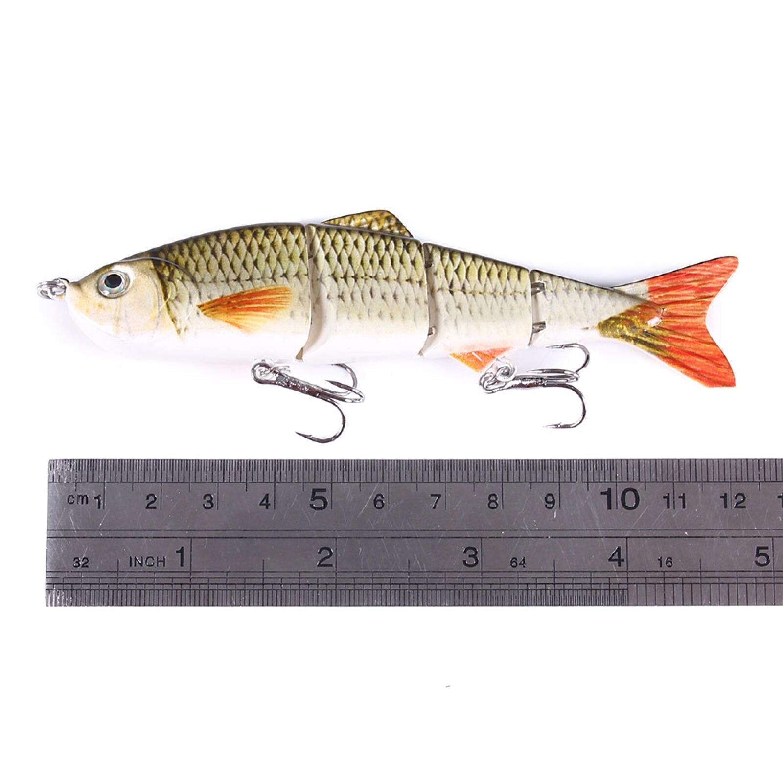 HENGJIA Fishing Lures 6pcs Multi Jointed Fish Fishing Kits Slow Sinking Lifelike Swimbait Freshwater and Saltwater for Trout Bass Lures, 4.72"/0.59oz