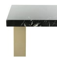 thumbnail image 5 of SAFAVIEH Carmen Modern Glam Square Coffee Table, Black Marblue/Brass, 5 of 8