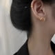 thumbnail image 4 of S925 Tremella Hebilla Pendiente Temperamento Femenino Pendientes Coreanos Moda Oreja Uña Pendiente Moda, 4 of 5