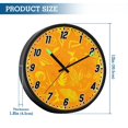 thumbnail image 3 of Dailycode Night Light Wall Clock Glow in The Dark 12 inch Battery Operated Silent Luminous Clocks, Leaves Watermelon Starfish, 3 of 8