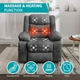 Puremind Recliner Chair for Adults, Electric Glider Recliner with Heat